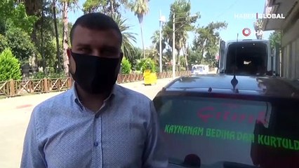 Eşinden ayrıldı, otomobiline 'Kaynanam Bediha'dan kurtuldum' yazdırdı