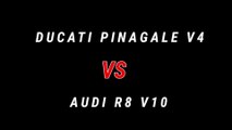 Superbike vs supercar street racing  |Ducati vs audi r8 | Drag race | Madan Pokharel