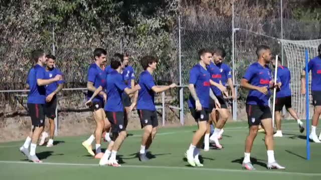 El Atleti entrena para mantener su posición en Liga en la jornada 35