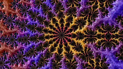 Trippy Mesmerizing Fractal Animation (epilepsy warning)