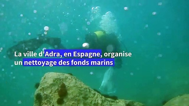 Espagne: une ville nettoie les fonds marins contre la marée de plastique