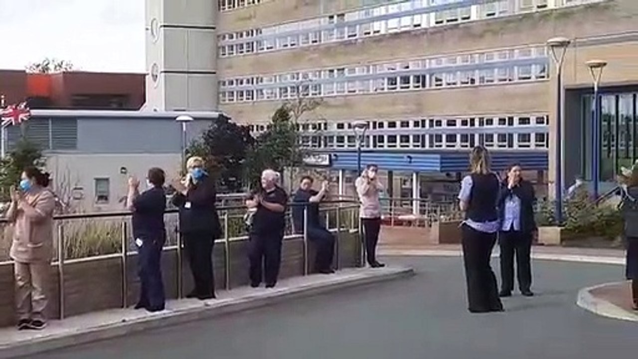 Clap for the NHS 72nd birthday at Sunderland Royal Hospital on Sunday, July 5