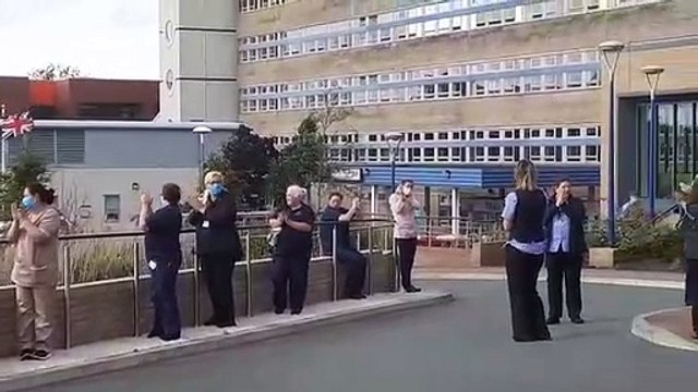 Clap for the NHS 72nd birthday at Sunderland Royal Hospital on Sunday, July 5