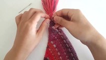 Easy Crochet Scarf Tutorial | شال كروشية ثنائى الاستخدام روعه
