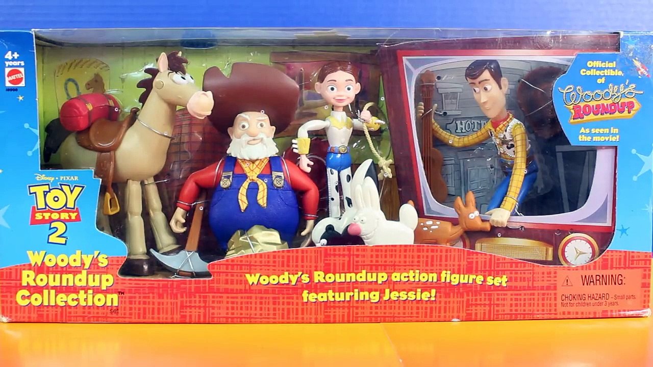Disney Pixar Toy Story 2 Woody's Roundup Collection With Jessie Woody  Stinky Pete And Bullseye - video Dailymotion