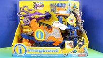 Imaginext Batman Goes On A Deep Sea Mission Command Boat Submarine And Battles A Hammer Head Shark