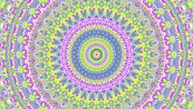 Colorful Hippie Psychedelic Mandala Animation (epilepsy warning)