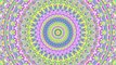 Colorful Hippie Psychedelic Mandala Animation (epilepsy warning)