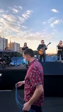 Concierto sorpresa de Alejandro Sanz en la M-30 de Madrid