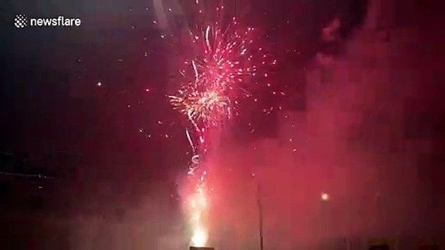 Spectacular Fourth of July fireworks display in South Dakota
