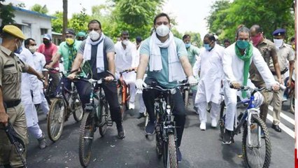 Bihar: RJD's cycle march on 24th Foundation Day