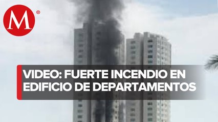 Incendio en edificio en Boca del Río provoca desalojo; no hay lesionados