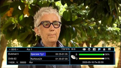 Italy channels on Eutelsat 5 West AB @ 5° 2020