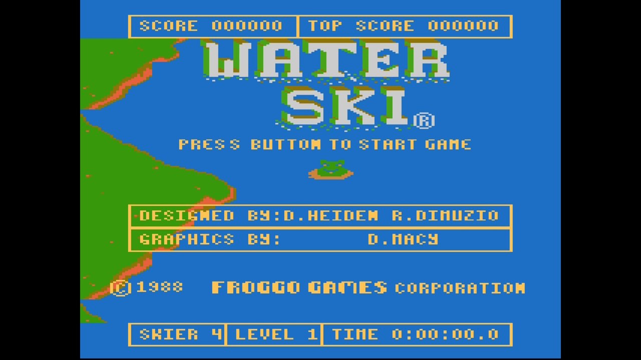 Water Ski - Atari 7800 (1080p 60fps)
