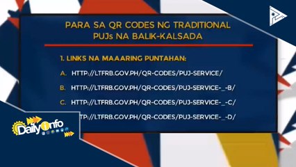 QR code, kailangan sa pagbabalik-biyahe ng traditional jeepneys