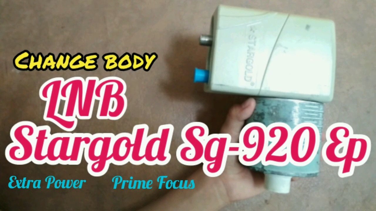 Lnb Sargold Sg 920 Ep mounted on the lnb c band bracket_HD