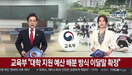 교육부 "대학 지원 예산 배분 방식 이달말 확정"