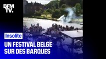 En Belgique, le premier festival de la saison a eu lieu... sur des barques
