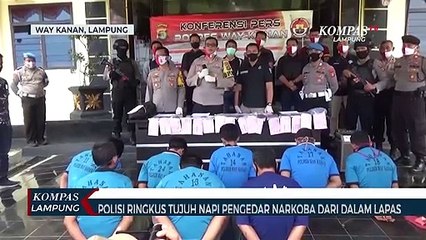 Polisi Ringkus 7 Napi Pengedar Narkoba di Dalam Lapas