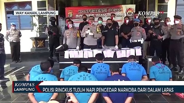 Polisi Ringkus 7 Napi Pengedar Narkoba di Dalam Lapas