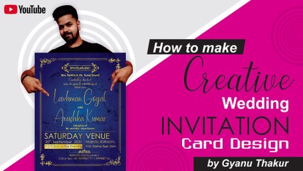How to create creative wedding invitation card design