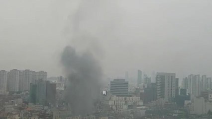 논현동 주상복합 건물에서 불...5명 다쳐 / YTN