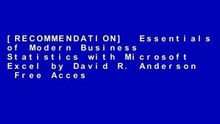 [RECOMMENDATION]  Essentials of Modern Business Statistics with Microsoft