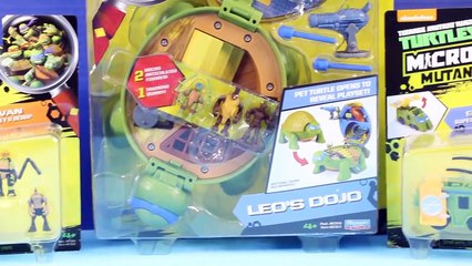 Download Video: Teenage Mutant Ninja Turtles TMNT Micro Mutants With Mikey Donnie Raph And Leo's Dojo Toy Video