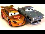 Cars 2 Gold Lightning McQueen   Hydro Finn McMissile Chase Diecast Metallic Finish Disney Pixar toys