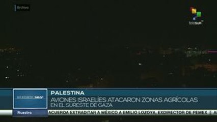Palestina: aviones israelíes bombardearon zonas agrícolas en Gaza