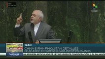 Irán afina detalles de acuerdo con China para los próximos 25 años