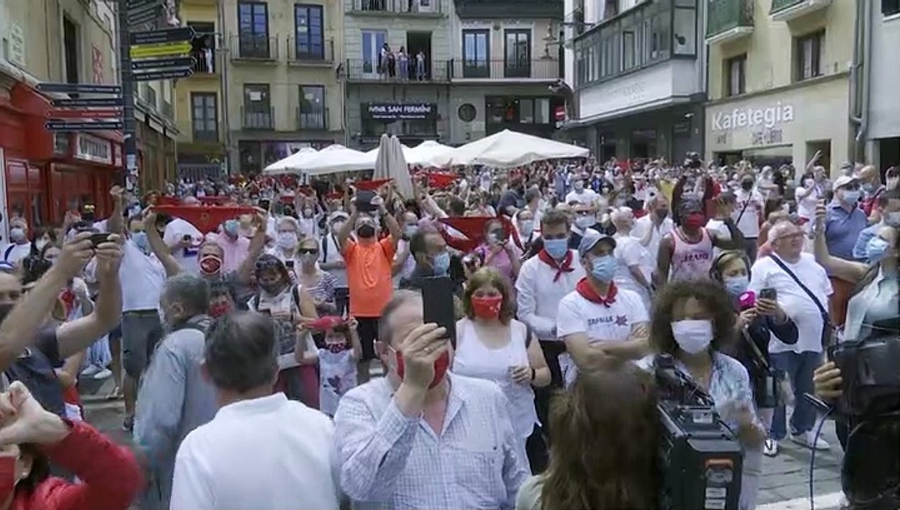 Pamplona vive su 6 de julio más extraño sin chupinazo de Sanfermines