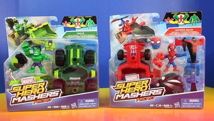 Marvel Super Hero Mashers Micro Hulk Smash Dozer And Spider-man Speeder Vs. Green Goblin