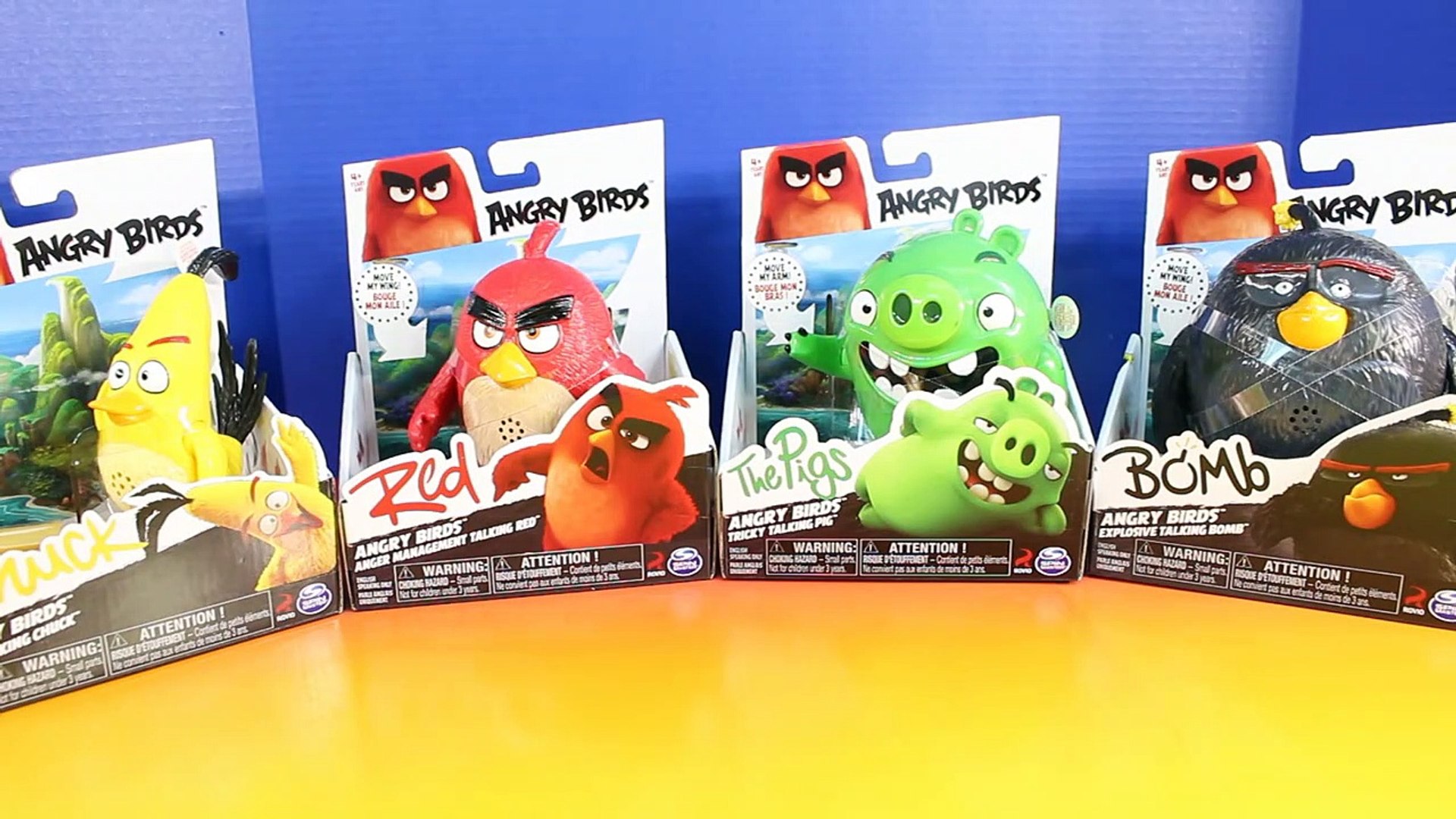 New Angry Birds Toy Collection With The Pigs Red Bomb And Chuck Bird -  video Dailymotion