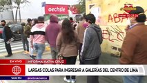 Edición Mediodía: Largas colas para ingresar a galerías del Centro de Lima