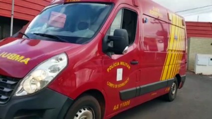 Mulher fica ferida ao sofrer queda de mesmo nível na Estrada do Aeroporto