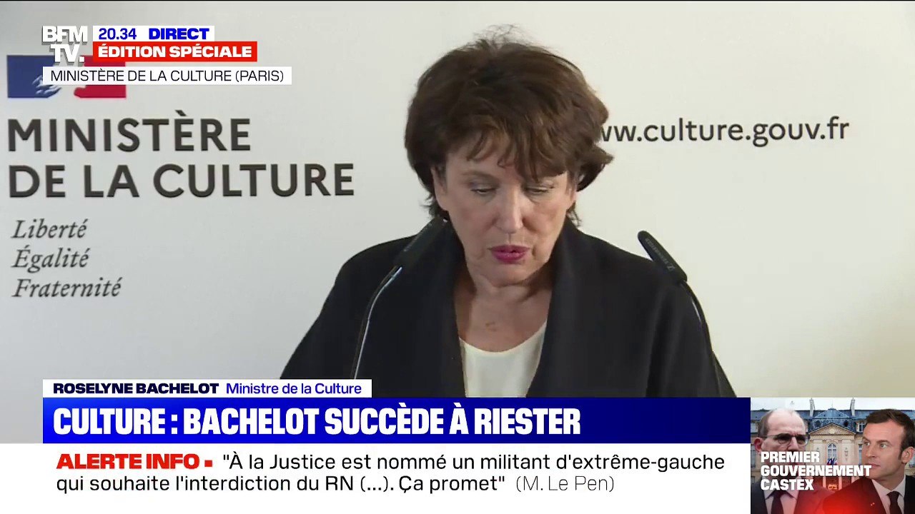 Roselyne Bachelot (nouvelle ministre de la Culture): "L’urgence absolue sera d’aider à la remise en route des lieux de culture"