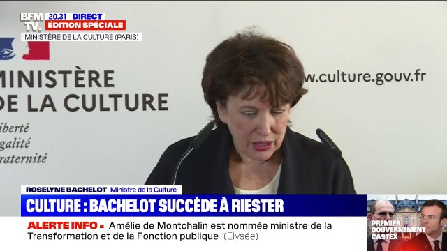 Roselyne Bachelot: Être ministre de la Culture est la plus belle fonction de notre République