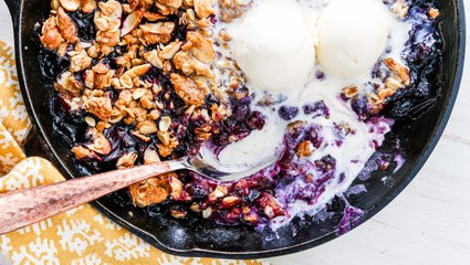 This Blueberry Crisp Is Worth Turning On Your Oven For