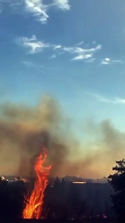 Marseille. Un feu en cours sur les collines du lycée St Exupéry (15e)