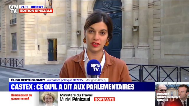 Ce qu'a dit Jean Castex aux parlementaires de la majorité après l'annonce du remaniement