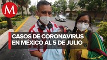 Cifras actualizadas de coronavirus en México al 5 de julio