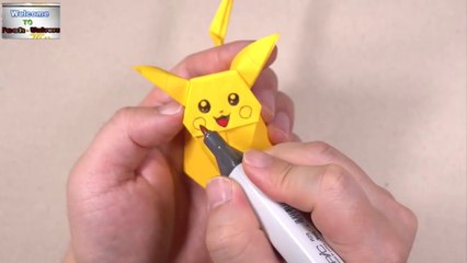 make pikachu with paper sheet only For Intelligent kids