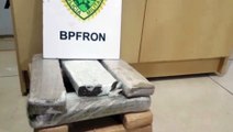 Cão farejador do BPFron encontra 13 kg de maconha dentro de bolsa de passageira