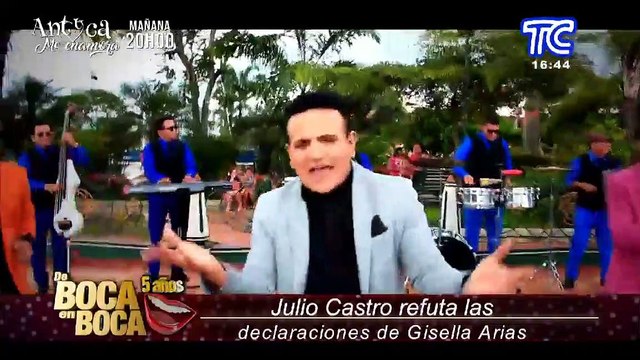 Cantante Julio Castro desmiente a grupo Las Reinas y refuta declaraciones de Gisella Arias