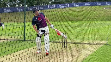 England opener Dom Sibley batting