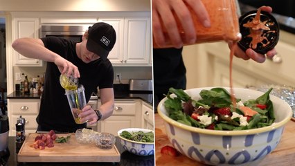 Summer Salad w/ Strawberry Vinaigrette | The Quarantine Cook