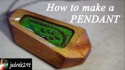 How to make a PENDANT resin and wood