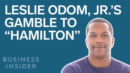 Leslie Odom, Jr.'s $500,000 gamble that led to a starring role in 'Hamilton'