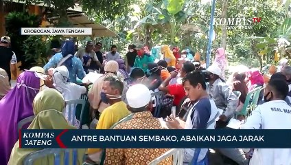 Download Video: Antre Bantuan Sembako, Abaikan Jaga Jarak